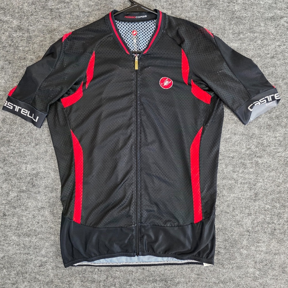 Castelli Men’s Black & Red Cycling Jersey